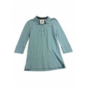 Duck Head Men's XL Polo Shirt Light Teal 3/4 Sleeve